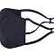 2-PLY ADJUSTABLE MASK 5PK NAVY Side Left